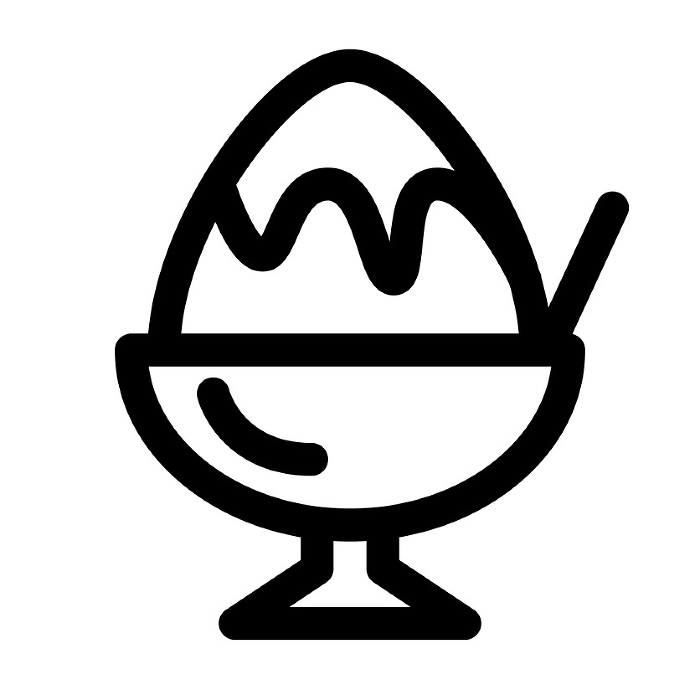 Summer, line style icon representing shaved ice