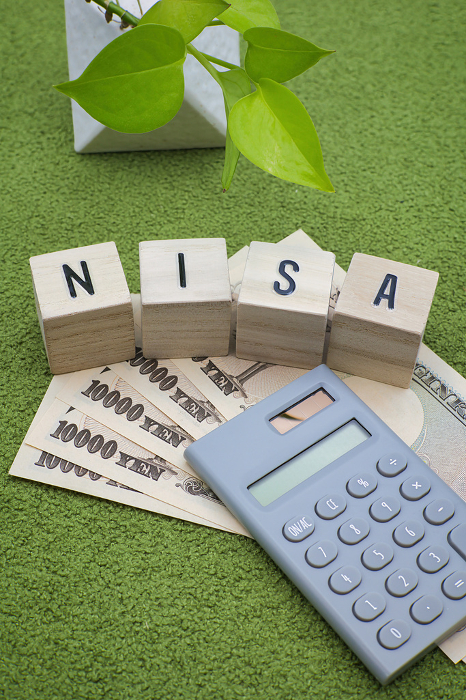 NISA letter blocks placed on a green carpet