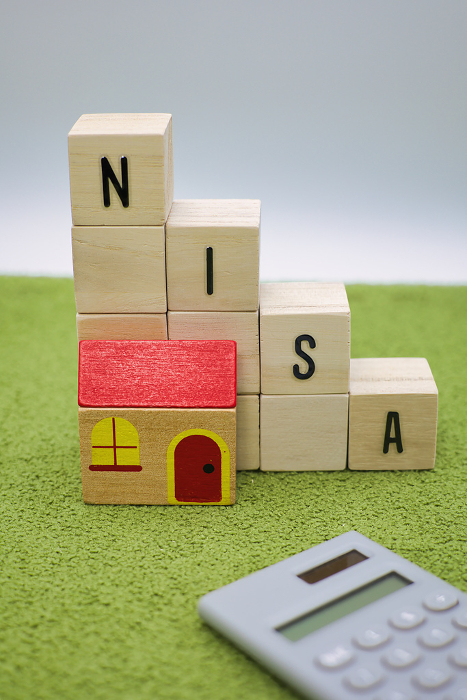 NISA letter blocks placed on a green carpet