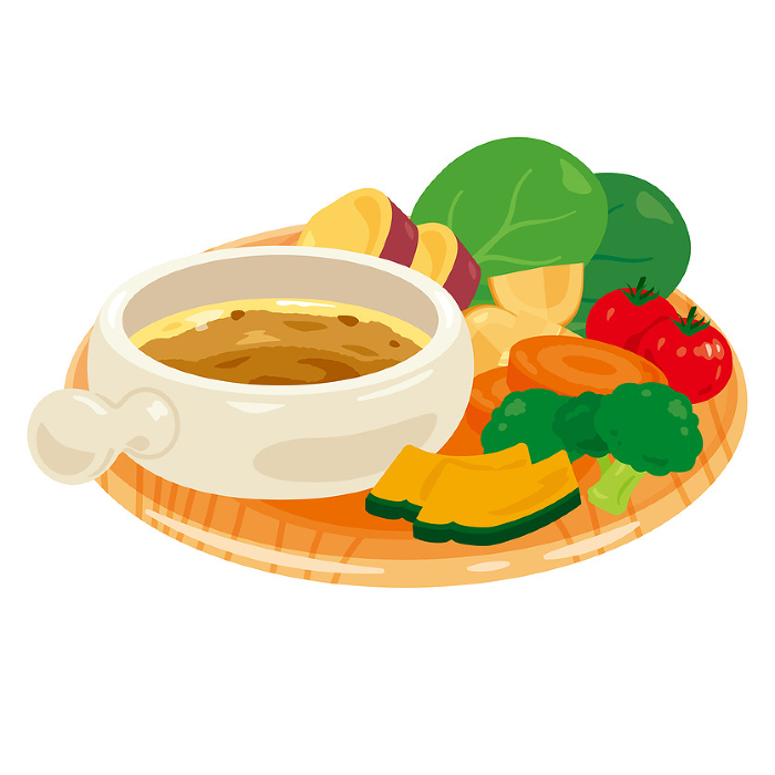 Bagna Cauda served on a plate