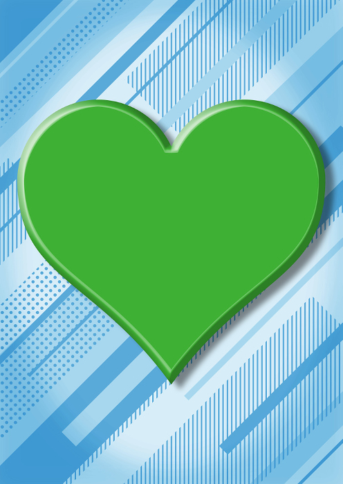 Three-Dimensional Heart Background Image