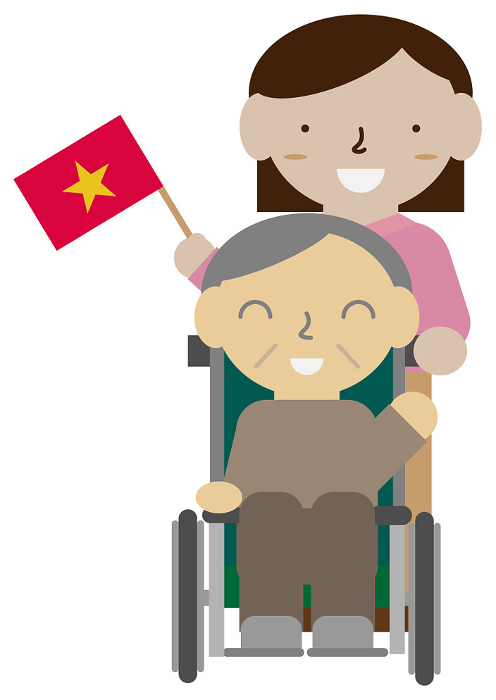 Vietnamese caregiver image material