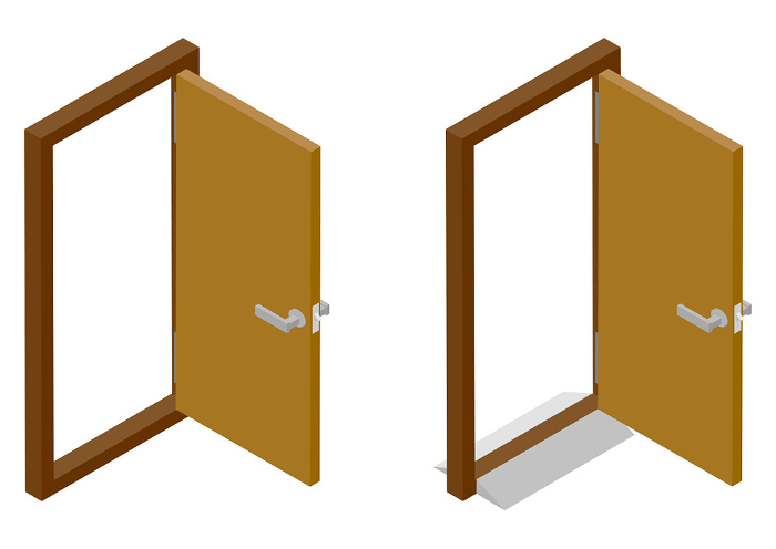 Image material for isometric door step reduction