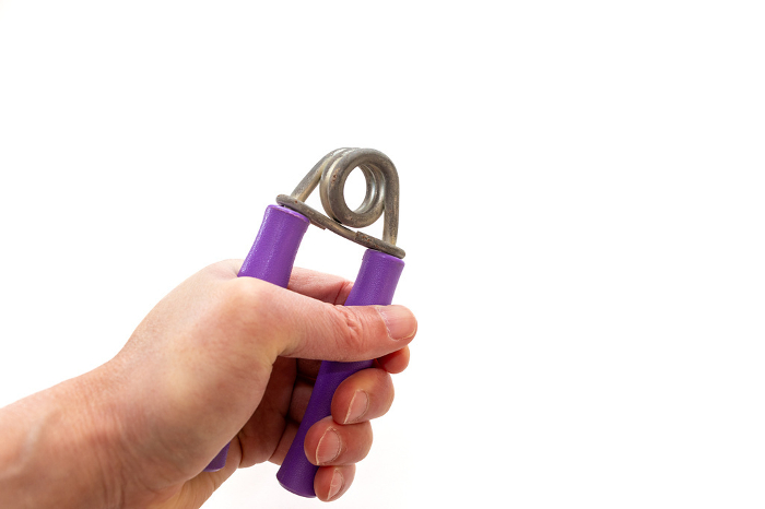 Use hand grips to strengthen grip strength.