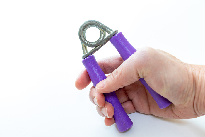 Use hand grips to strengthen grip strength.