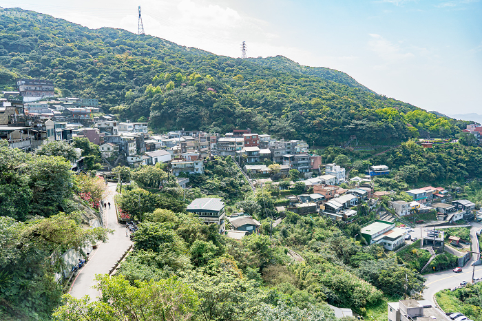 Mountains and Town Scenery of Jiufen, Taiwan