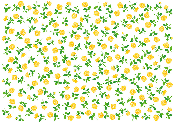 Yellow Roses Flower Pattern Background Clipart