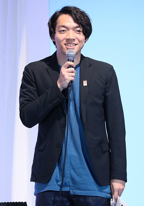 One year to go event of the Expo 2025 Osaka, Kansai is held April 13, 2024, Tokyo, Japan   Japanese quiz player Takushi Izawa who was appointed to the special supporter of the Expo 2025 Osaka, Kansai attends the one year to go event for the Expo 2025 Osaka, Kansai in Tokyo on Saturday, April 13, 2024. Expo organizer unveiled official uniforms.    photo by Yoshio Tsunoda AFLO 