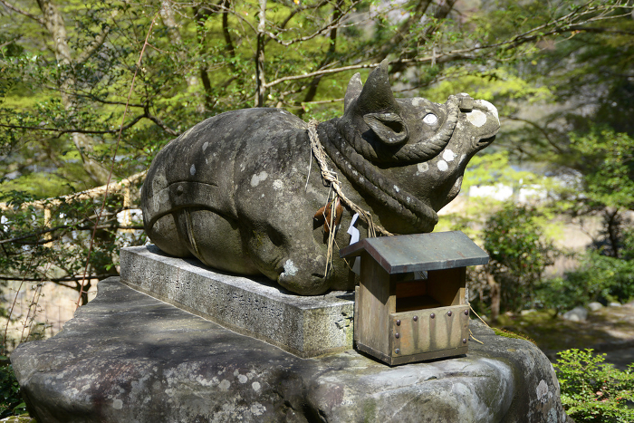Yase Hachimangu Shrine Gagyu Statue Yase, Sakyo-ku, Kyoto City