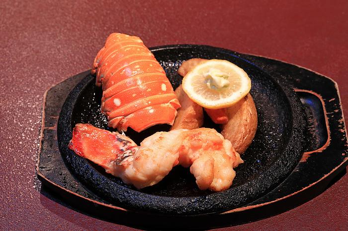 Baked lobster with butter