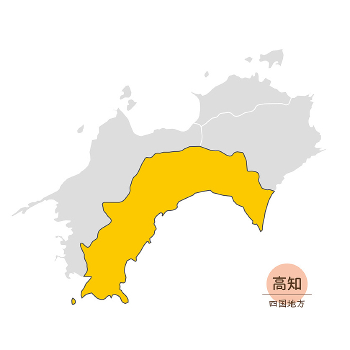 Kochi Prefecture, Shikoku Region, Kochi Prefecture Map, Icons