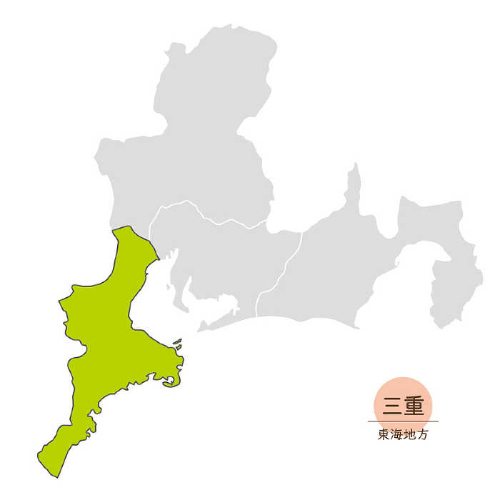 Mie Prefecture, Tokai Region, Mie Map, Icons