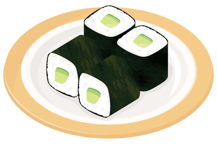 cucumber sushi wrapped in cucumber