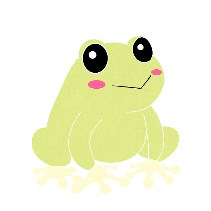 Clip art of cute frog
