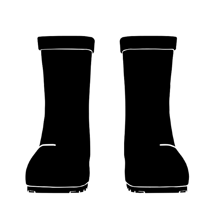 Silhouette Clip art of boots in front
