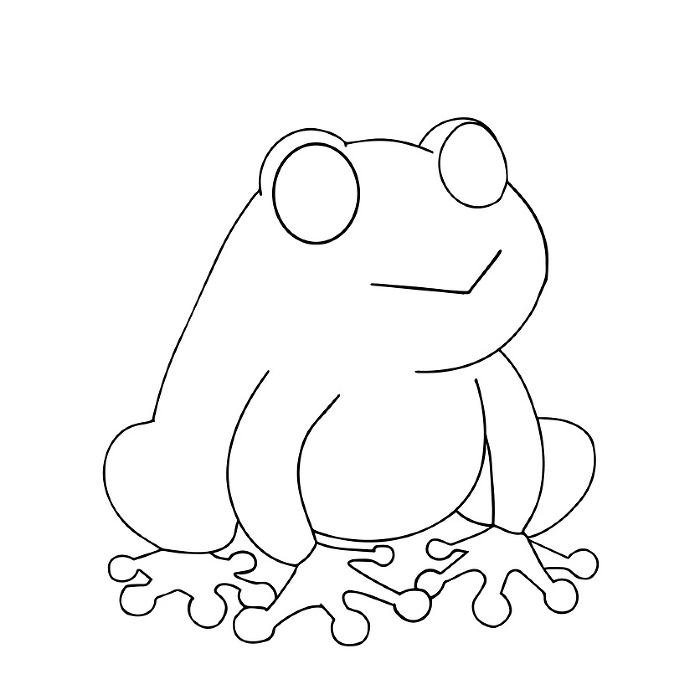 clip art of cute frog