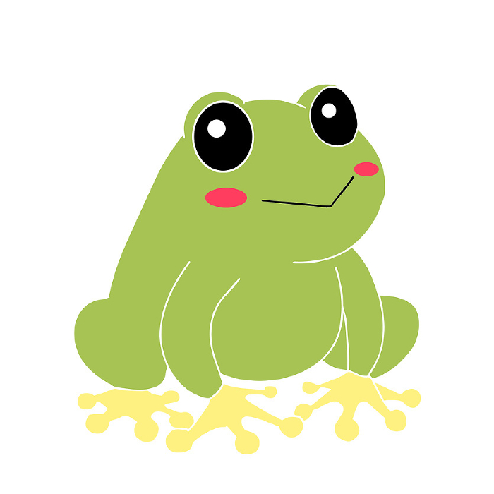 Clip art of cute frog