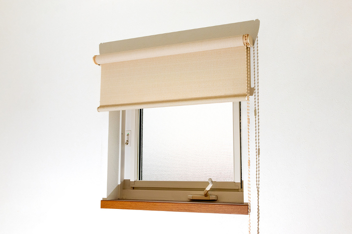 Small window with roll screen
