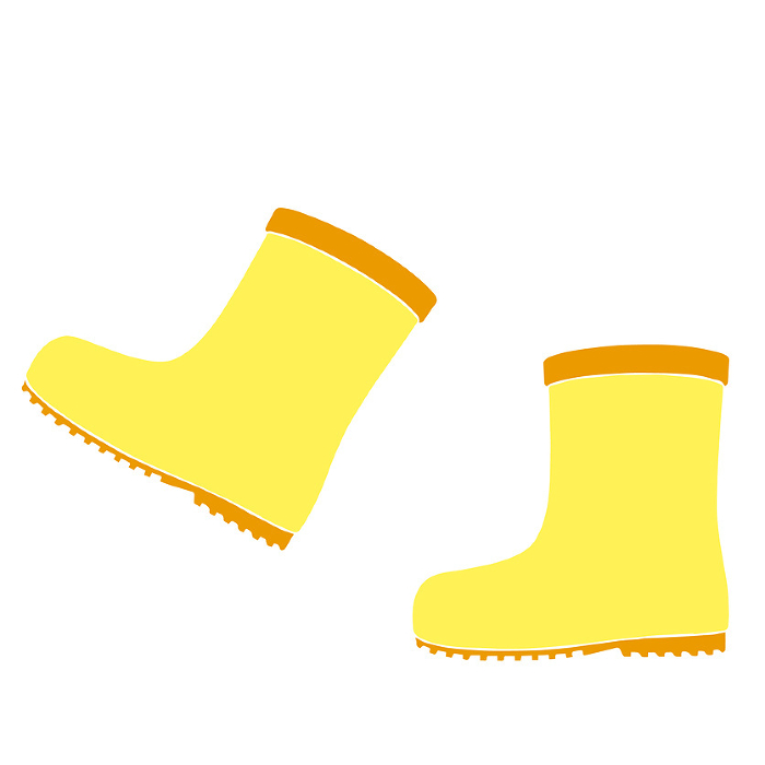 Clip art of yellow boots
