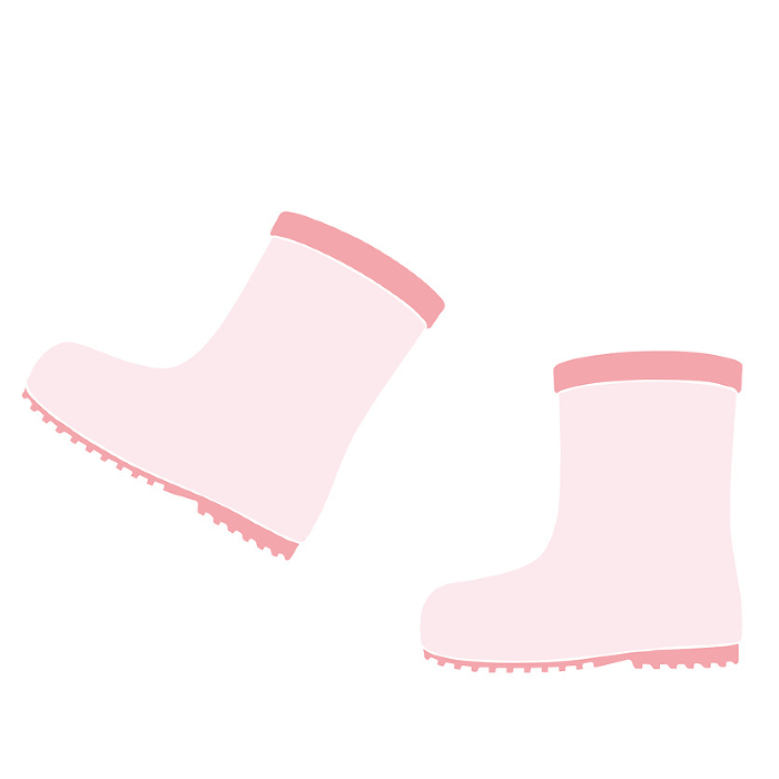 Clip art of cute pink boots