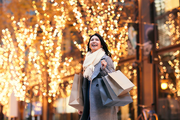 Japanese woman shopping
