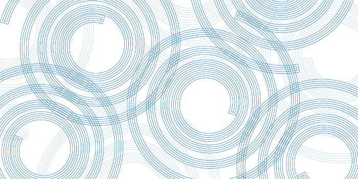 Blue Japanese Pattern Swirl Background