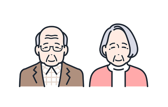 Elderly Senior Couple Icon