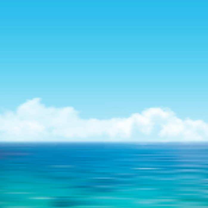Sea Hot Summer Greeting Landscapes Background