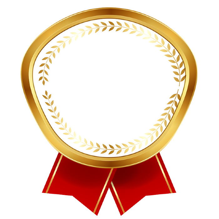 Emblem Gold Laurel Ribbon Icon
