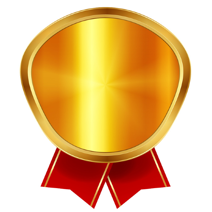 Emblem Gold Frame Ribbon Icon