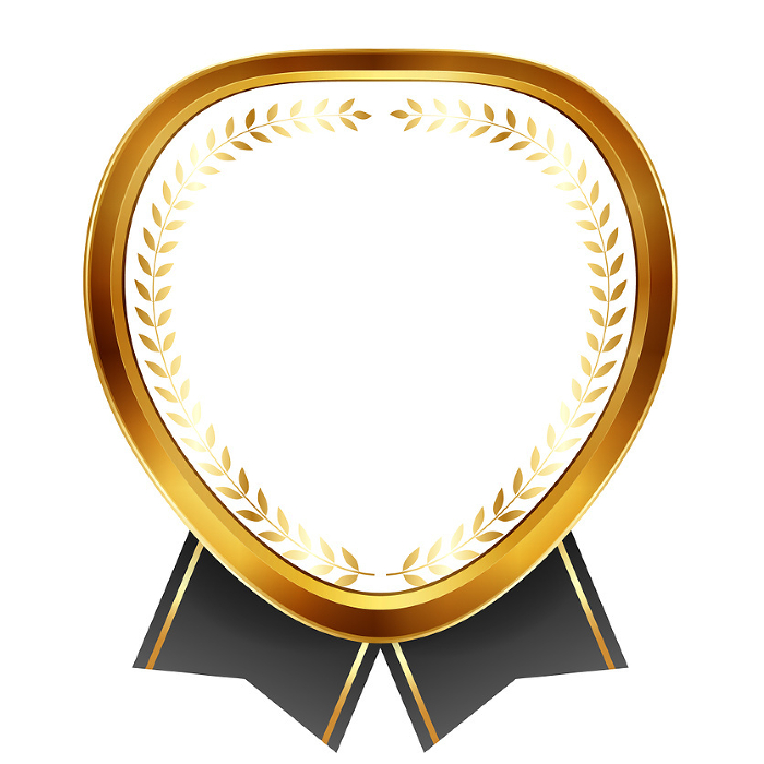 Emblem Gold Laurel Ribbon Icon