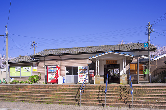 Noto Nakajima Station, Noto Railway Nanao City, Ishikawa Prefecture After recovery from the 2024 Noto Peninsula Earthquake 