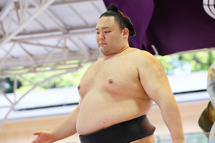 2024 Dedication Grand Sumo Tournament Asanoyama, Asanoyama, Japan APRIL 15, 2024   Sumo :. Annual sumo tournament dedicated to the Yasukuni Shrine in Tokyo Japan.  Photo by Naoki Morita AFLO SPORT 