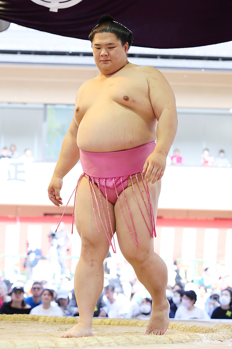 2024 Dedication Grand Sumo Tournament Ura, Ura APRIL 15, 2024   Sumo :. Annual sumo tournament dedicated to the Yasukuni Shrine in Tokyo Japan.  Photo by Naoki Morita AFLO SPORT 