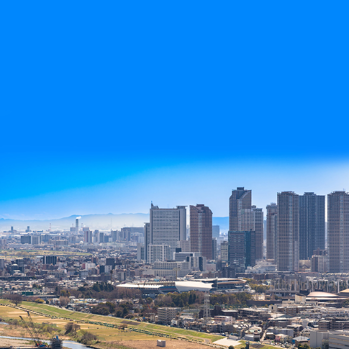Panoramic view of Musashikosugi [Cityscapes of Kanagawa Prefecture].