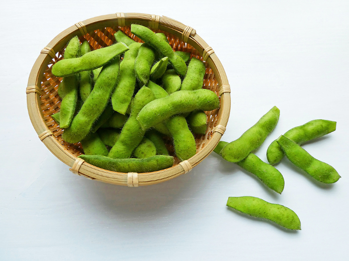 For summer beer snacks! Photo of edamame harvested from my vegetable garden