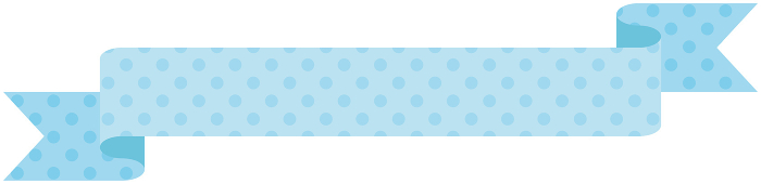 Illustration 6 (light blue) of a simple ribbon with dot pattern