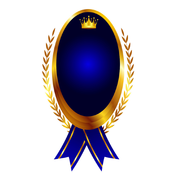 Medal Crown Ribbon Gold Icon