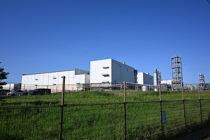 Fujifilm Material Manufacturing Co.  FFMT Kyushu  A general view of Fujifilm Material Manufacturing Co.  FFMT Kyushu  in Kumamoto Prefecture, Japan on April 14, 2024.  Photo by MATSUO.K AFLO 