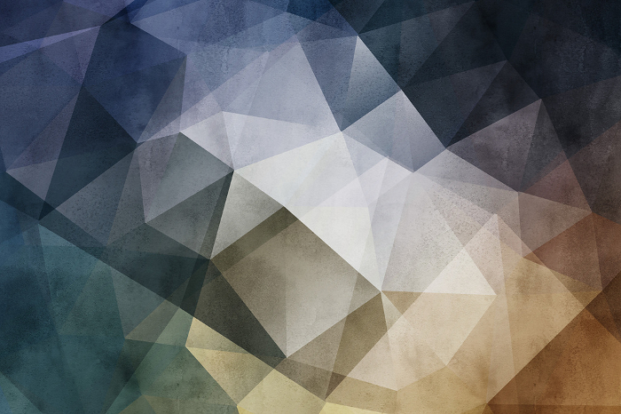 Watercolor textured polygon background with chic image