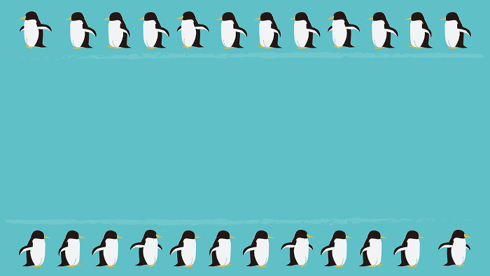 clip art of cool penguin background frame