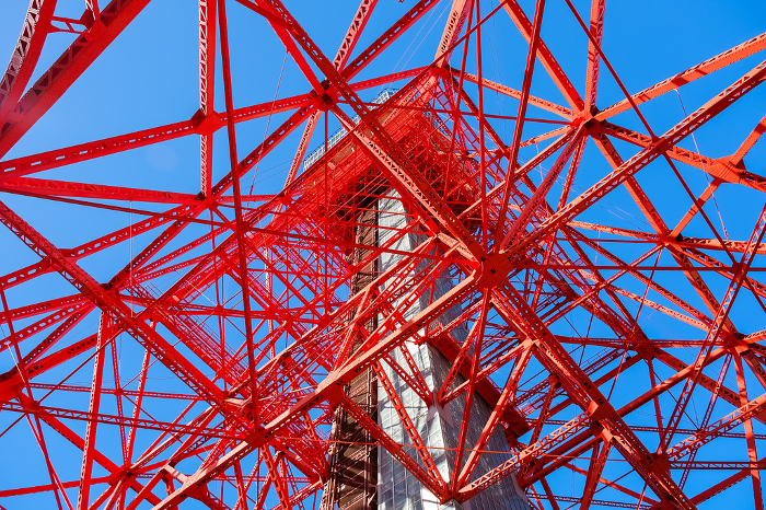 Tokyo Tower from below, Minato-ku, Tokyo