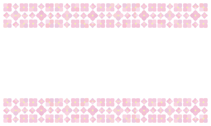 Pink hydrangea line frame
