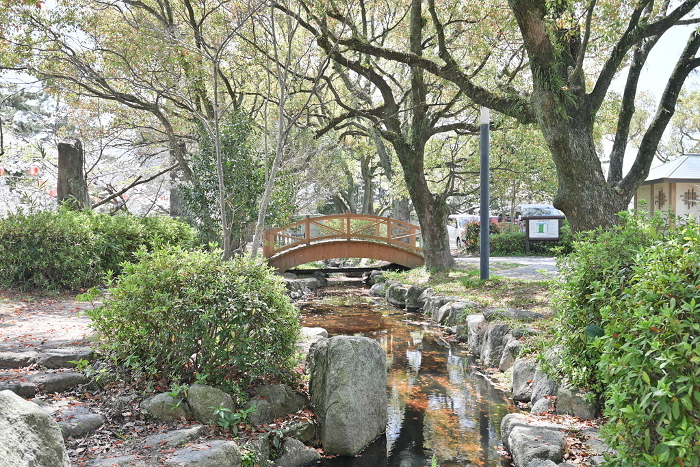 Bridge over the creek in the park