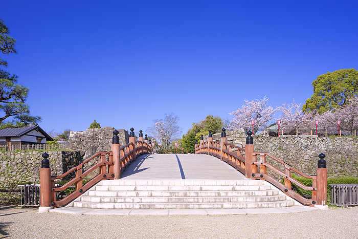 Koriyama Castle Ruins Yamato Koriyama City, Nara Pref. 100 Famous Castles of Japan No.165 One hundred famous cherry blossom viewing spots in Japan Gokuraku Bridge 
