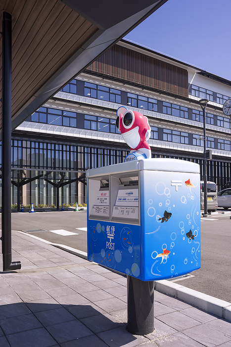 Kintotto Post Box, Yamato Koriyama City, Nara Pref. National Goldfish Sukui Championship Mascot Character 