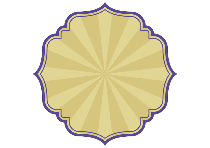 Decorative frame in Indian style. Vector data.