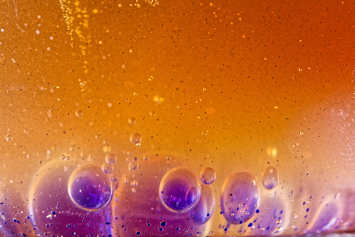 Air bubbles in candle gel, light micrograph Light micrograph of air bubbles captured in transparent candle gel. Candle gel is a clear, viscous combination of paraffin and mineral oil which can be burned similarly to candle wax. To produce these bubbles, the candle gel was heated, then poured into a beaker. Air was then injected into the gel using a syringe., by PHILIPPE LEBEAUX SCIENCE PHOTO LIBRARY