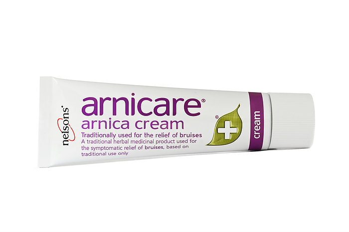 Arnica cream bruise relief medication Arnica cream bruise relief medication., by DR P. MARAZZI SCIENCE PHOTO LIBRARY