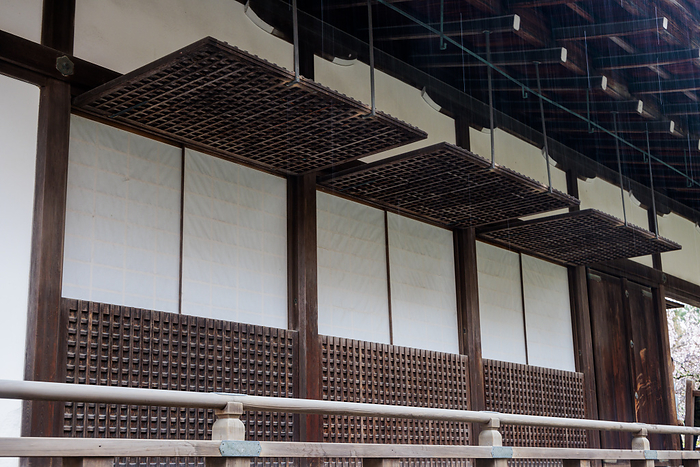 latticed latticed shutters at Tenryuji temple, Kyoto